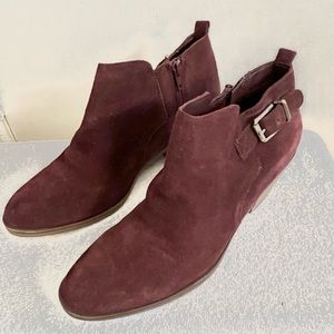 Sonoma Wine Suede Women’s Bootie in Size 9